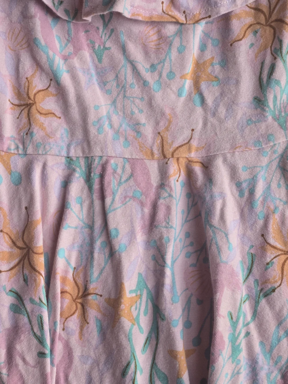 The LITTLE MERMAID COLLEEN ATWOOD Girls' Pink Floral Ruffle Sundress
